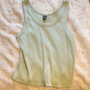 wild fable Ribbed Scoop Tank Top - Sage Green